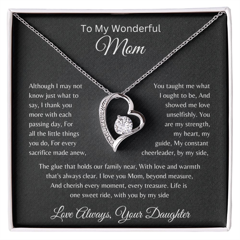 To My Wonderful Mom From Daughter - Cherish Every Moment Every Treasur –  Laetita V