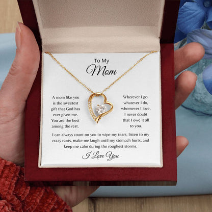 To My Mom - The sweetest gift - Forever love necklace