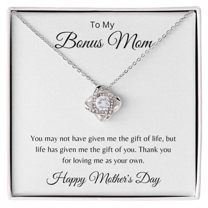 Bonus Mom Mother's Day - The gift of you - Love knot necklace