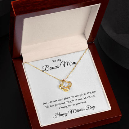 Bonus Mom Mother's Day - The gift of you - Love knot necklace