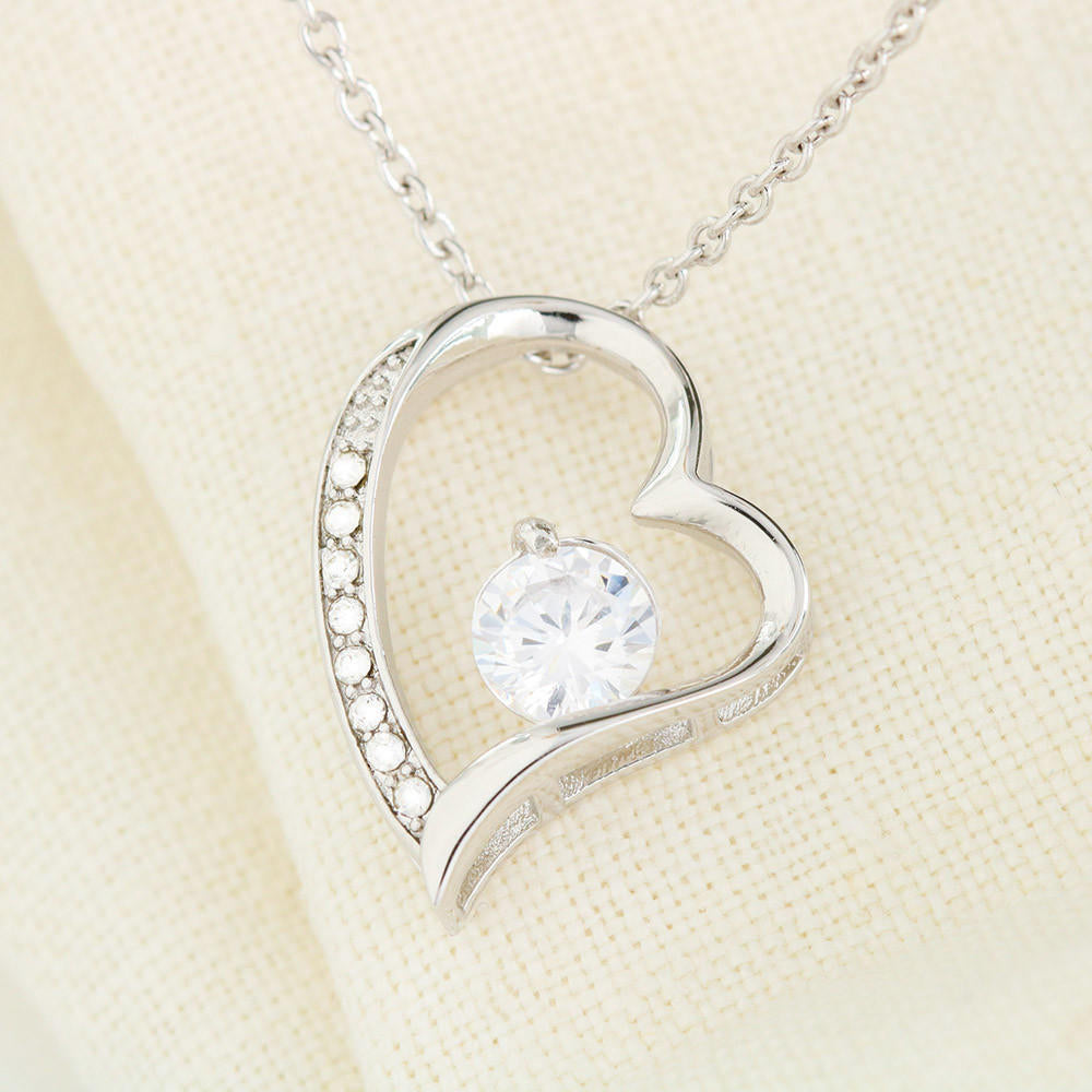 To My Daughter - When I asked God for an angel - Forever love necklace