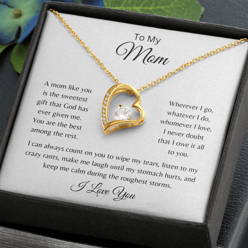 To My Mom - The sweetest gift - Forever love necklace